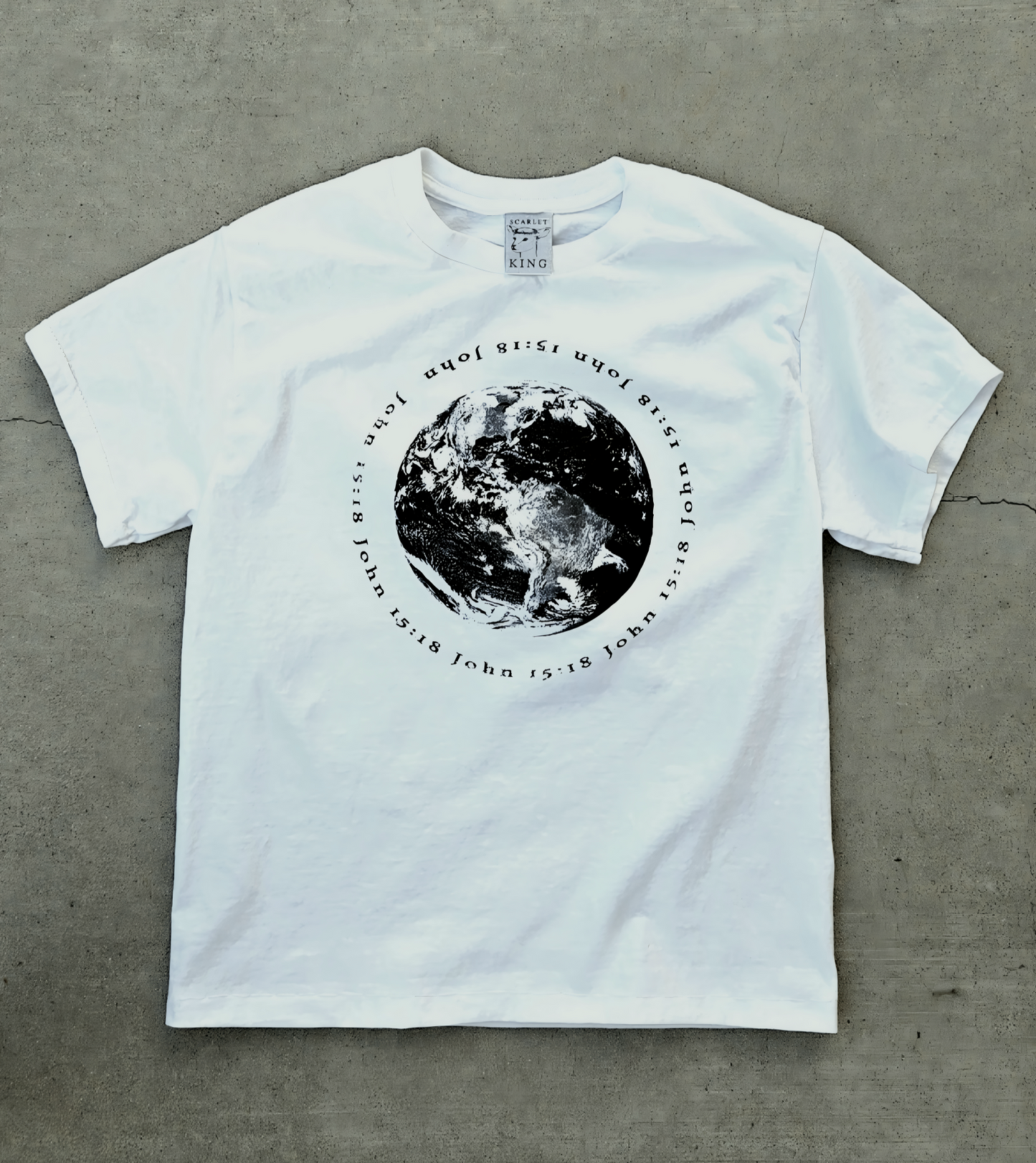 "outcast" baby tee (white)