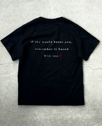 "outcast" baby tee (black)