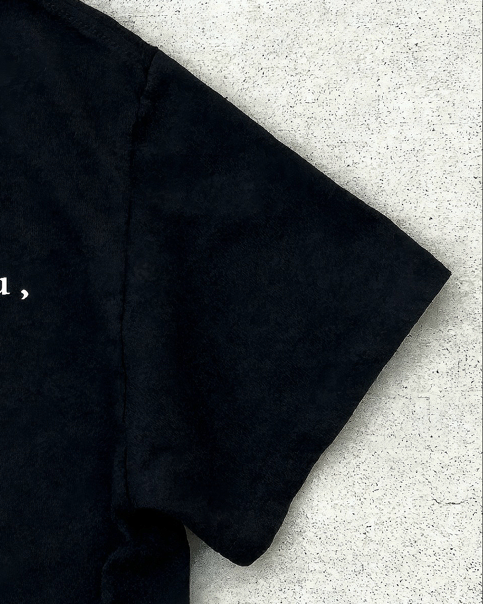 "outcast" baby tee (black)